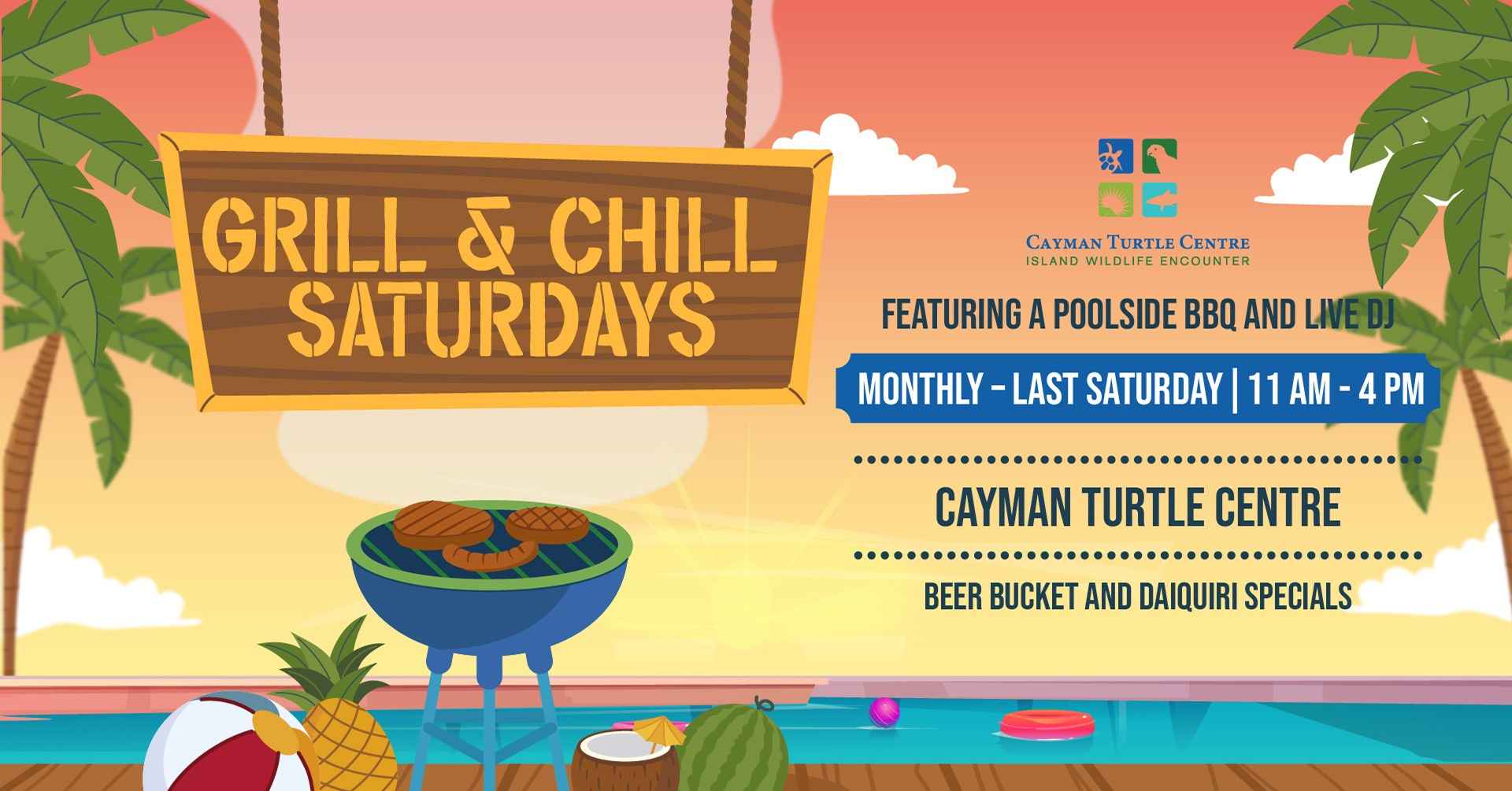 Grill & Chill Saturdays, Cayman Turtle Centre
