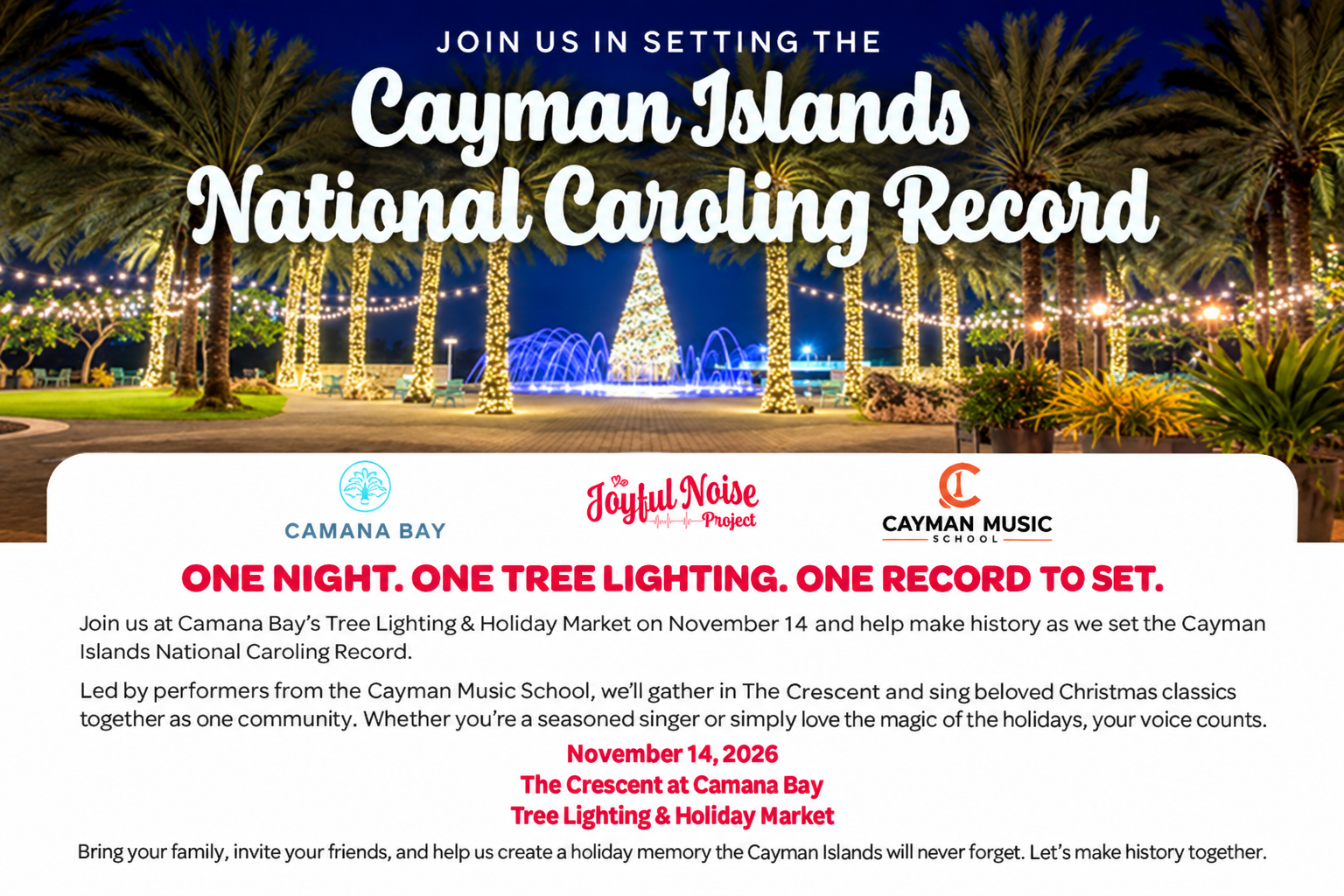 Camana Bay Annual Tree Lighting