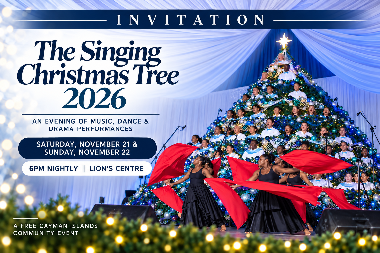 Cayman Singing Christmas Tree, Grand Cayman